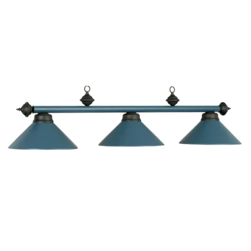 3 SHADE 54" BILLIARD LIGHT - MATTE BLUE