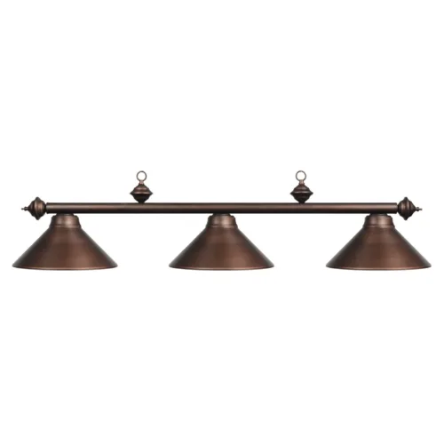 3 SHADE 54" BILLIARD LIGHT - OIL RUBBED BRONZE