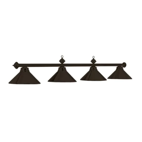 4 SHADE 78" BILLIARD LIGHT - MATTE BLACK