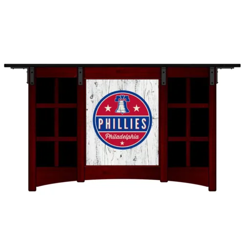 Philadelphia Phillies Wood Home Bar
