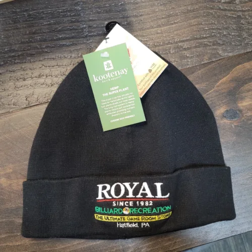 Royal Billiard Embroidered Hemp Beanie Hat