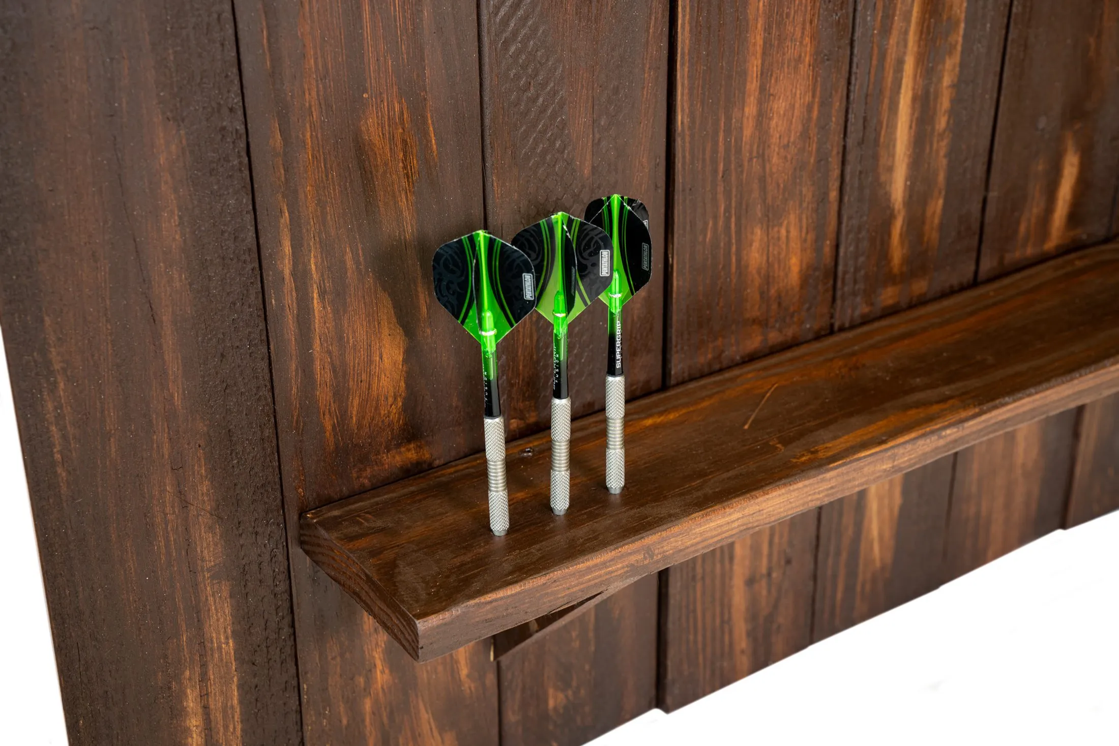 Dartboard Back with Light – Reclaimed Wood - Image 2