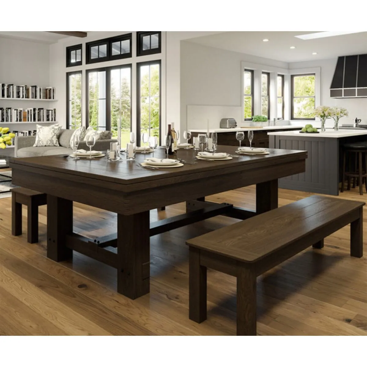 The Reno Pool Table and Dining Set