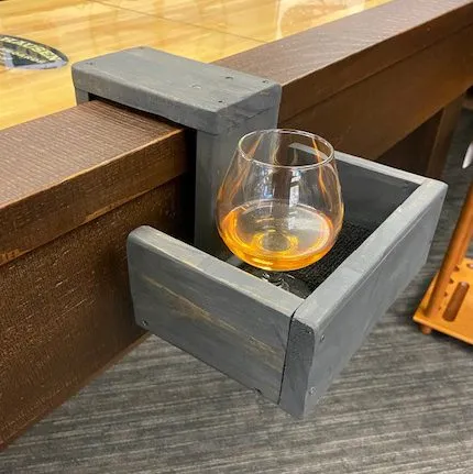 Drink Holder for Shuffleboard – Reclaimed Wood