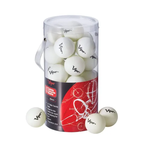 Viper Ping Pong Balls – White – 24 Pack