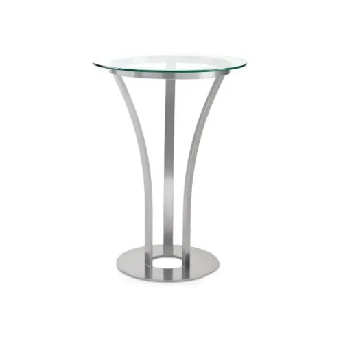 Dalia Metal and Glass Pub Table