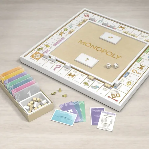 Living Spaces Monopoly Set - White