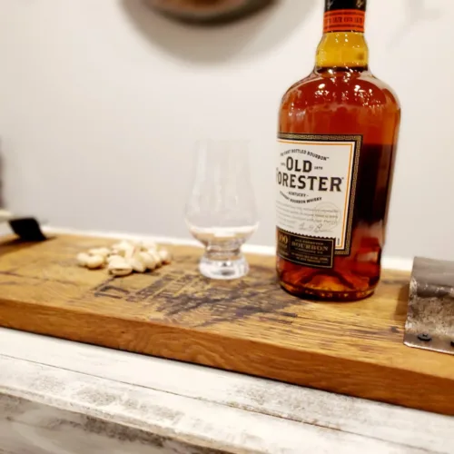 Whiskey Barrel Cheese Tray