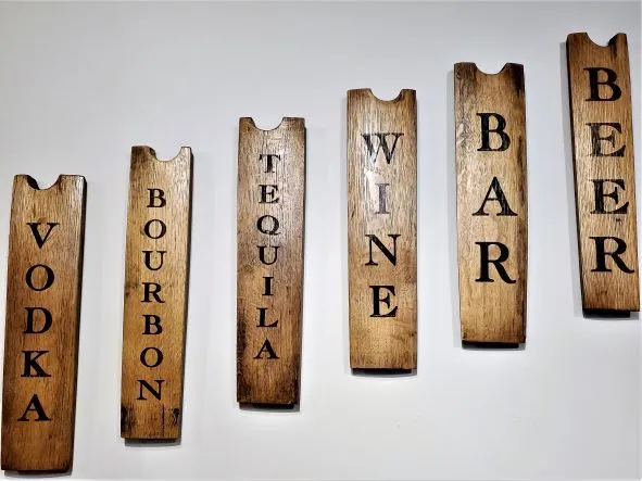Bar Sign Made from Whiskey or Wine Staves - Image 2