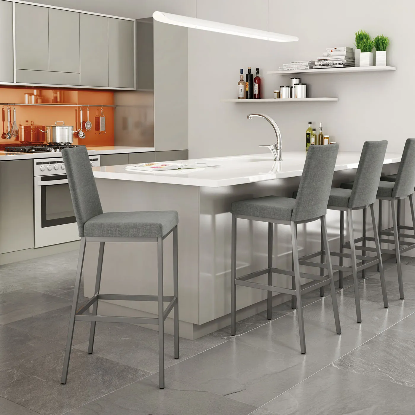 Linea Counter & Bar Stool by Amisco - Image 3