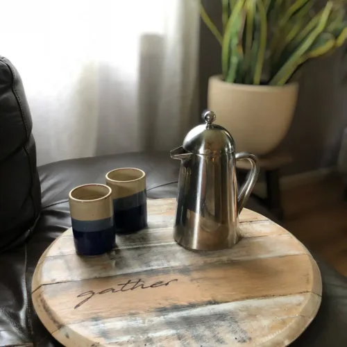 Whiskey Barrel Lazy Susan