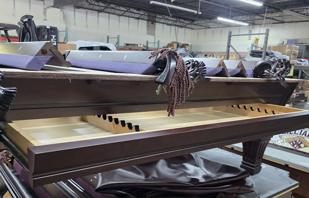8' Gently Used Olhausen Pool Table - Image 5