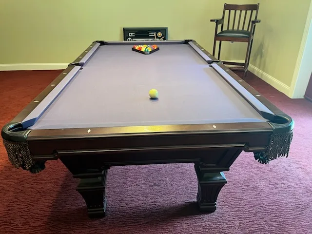 8' Gently Used Olhausen Pool Table - Image 4