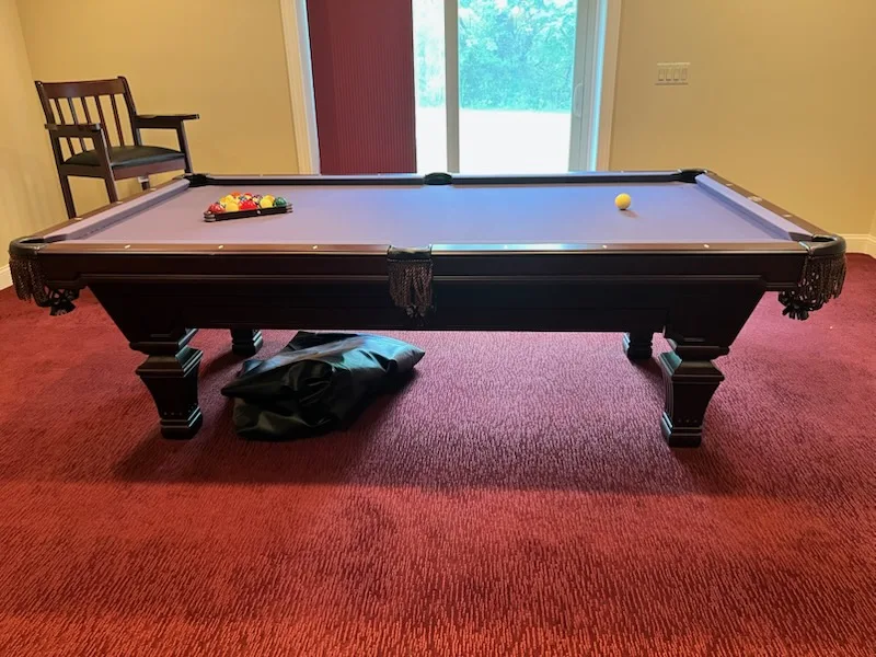 8' Gently Used Olhausen Pool Table - Image 2