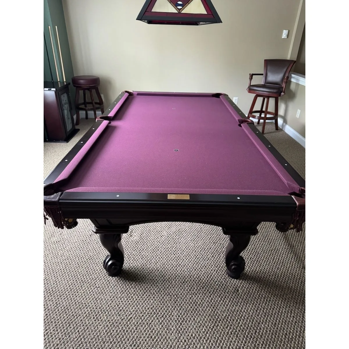 8' Gently Used Olhausen Pool Table